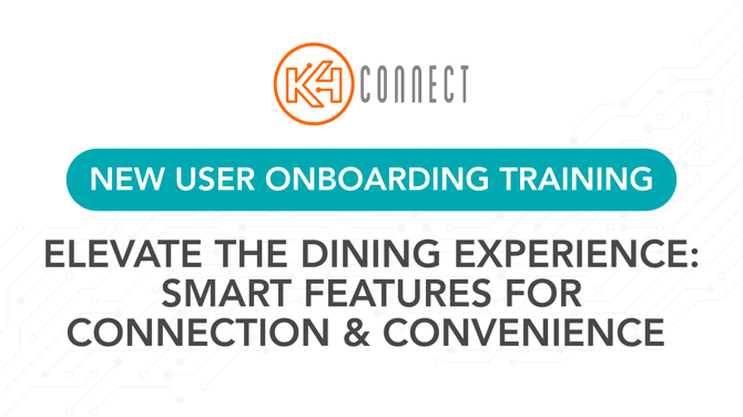 New User Onboarding Dining Webinar